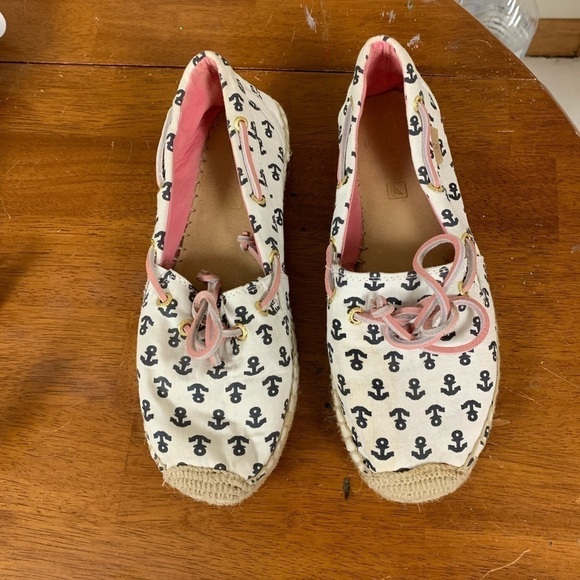 COPY - Sperry Espadrilles slip on shoes size 7 coastal chic - Picture 1 of 10